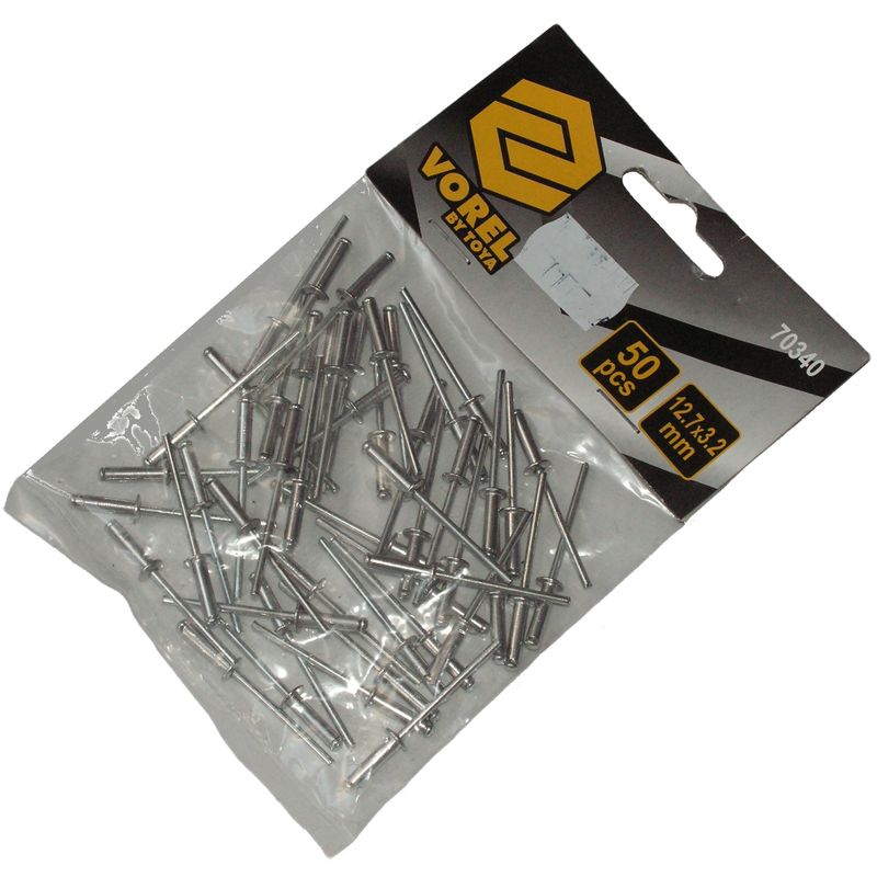 Nity aluminiowe 12,7x3,2mm 50szt. - VOREL 70340