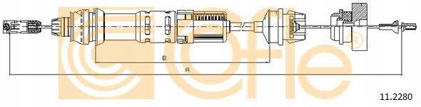 Linka sprzęgła citroen xsara 00- - COFLE 11.2280