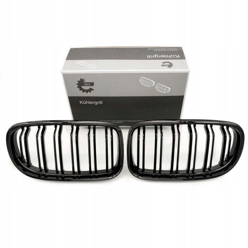 Grill bmw podwójna listwa, czarny połysk, bmw 3 e90 facelif… - SKV 66SKV099