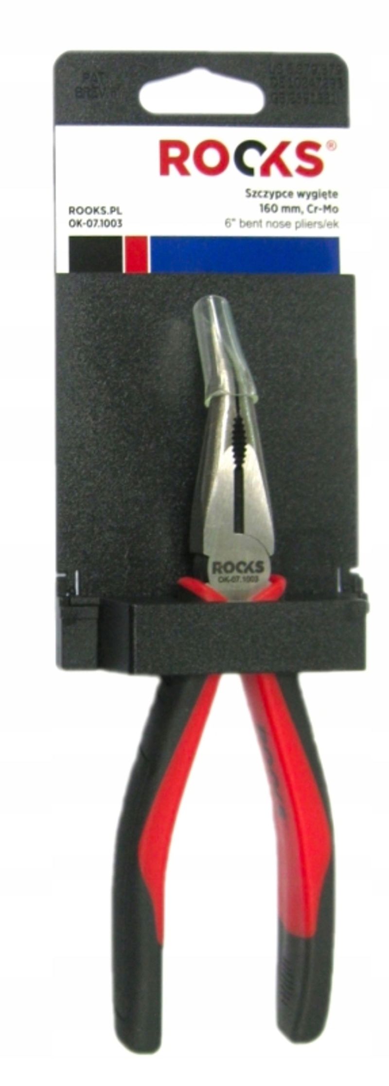 Szczypce wygięte 160 mm, cr-mo - Rooks DBN-6EK