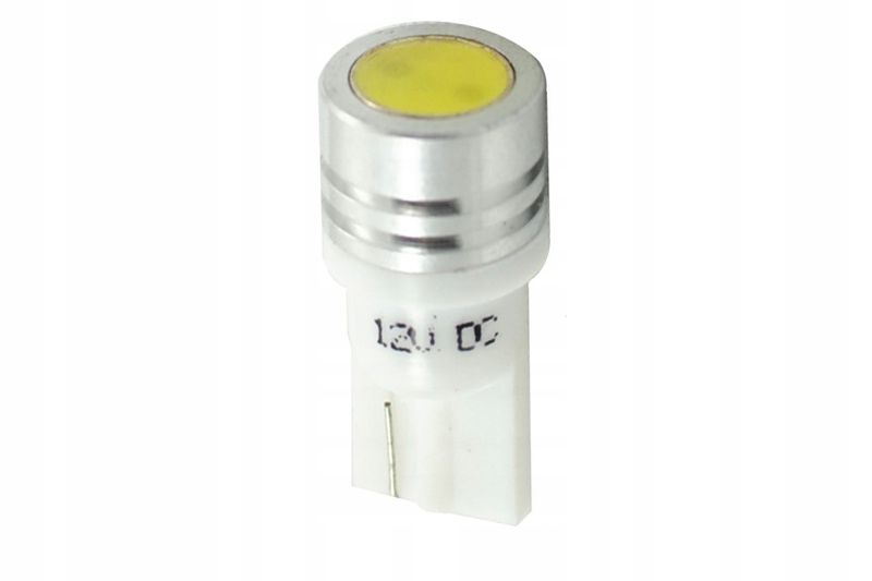 Zarowka led 12v w5w 1w biala 1xled hp - M-TECH MTELB015W
