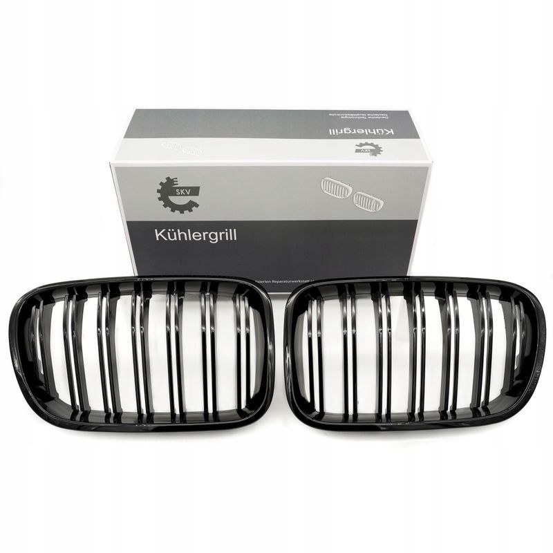 Grill bmw podwójna listwa, czarny połysk, bmw x3 f25 - SKV ESEN 66SKV252