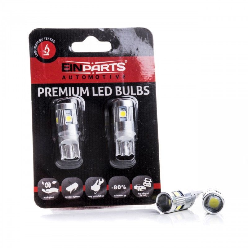 Zarowka 12v w5w 5 smd 3030 canbus 6000k EPL199