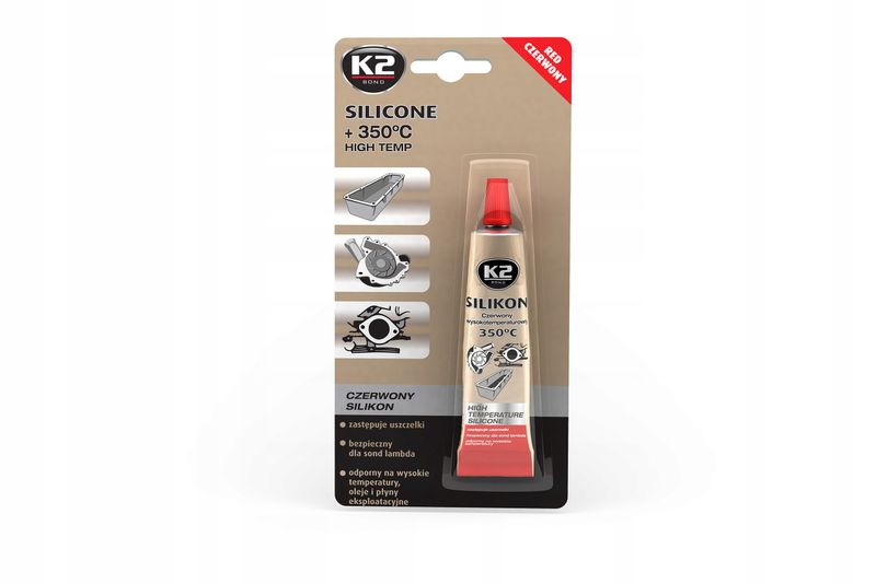 K2-silikon czerwony 21g 350 st. - K2 MELLE MELB2450