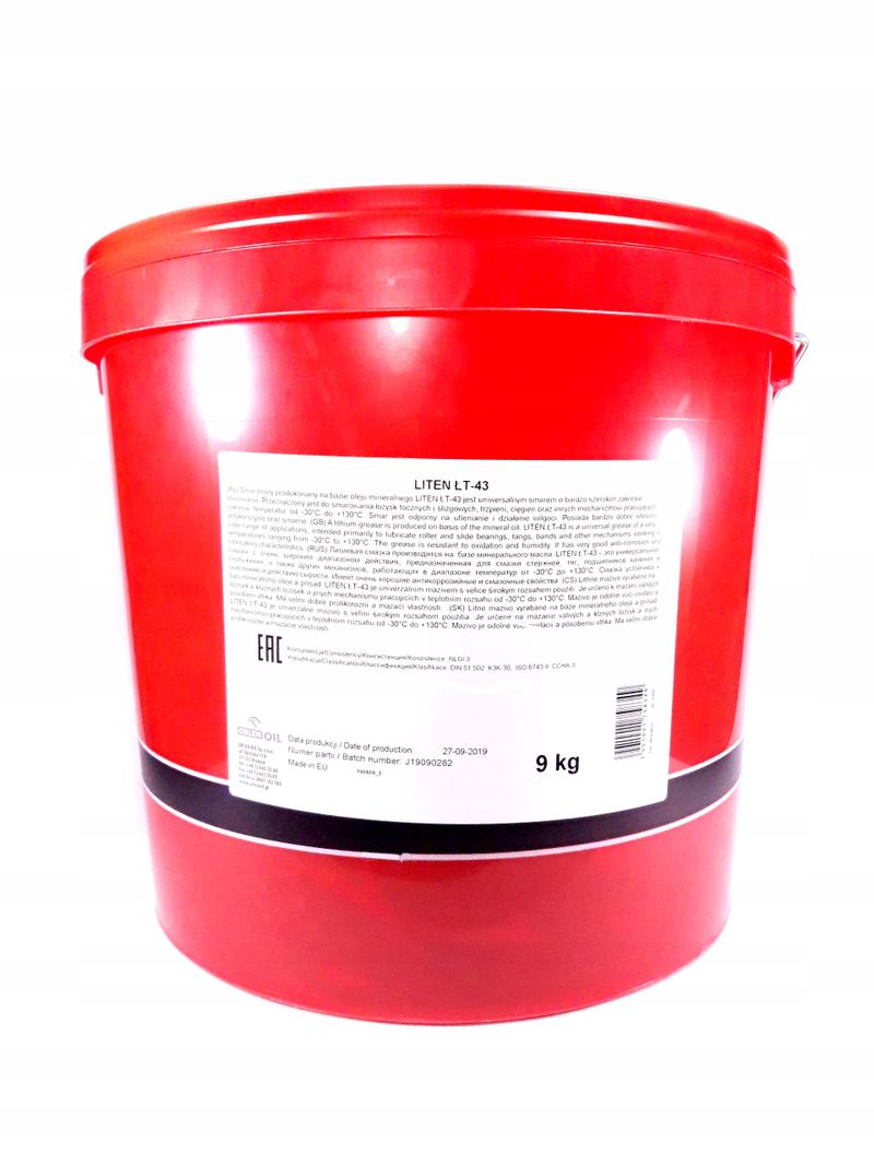 Smar lt-43 9kg orlen liten - ORLEN PLATINUM OLEPLALITENLT-439