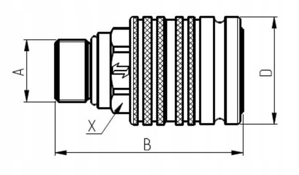Szybkozłącze hydrauliczne - FASTER CPV0814/12SAEF