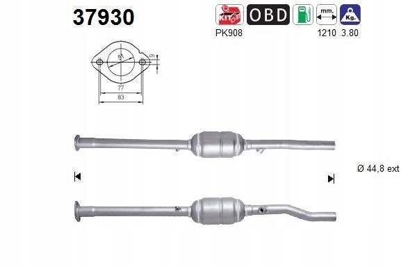 Katalizator vw golf v 1,4fsi - AS 37930