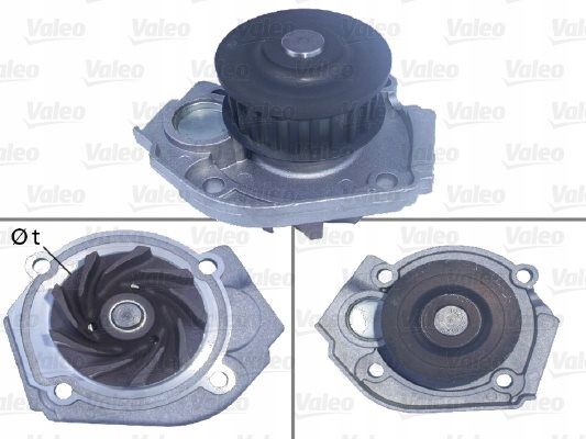 Pompa wody fiat 1.2-1.4 02- - VALEO 506967
