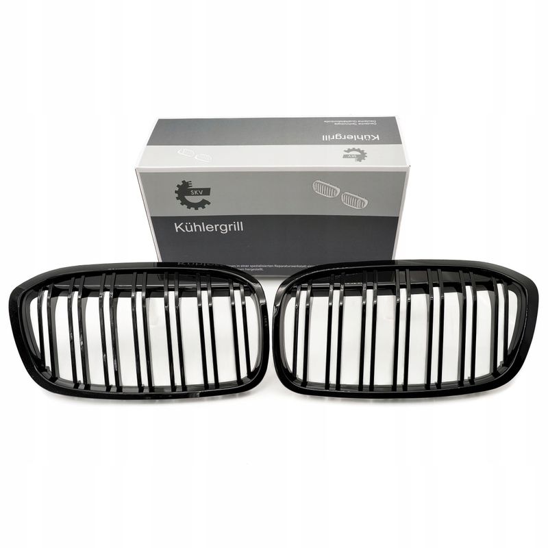 Grill bmw podwójna listwa, czarny połysk, bmw 2 f46 - SKV ESEN 66SKV042