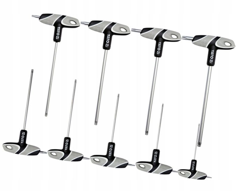 Zestaw Kluczy Trzpieniowych TORX z Rękojeścią 9szt. - YATO YATYT-05615
