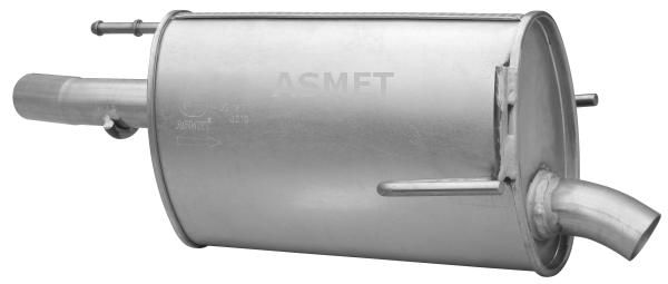 Tłumik układu wydechowego tył - ASMET ASM05.163