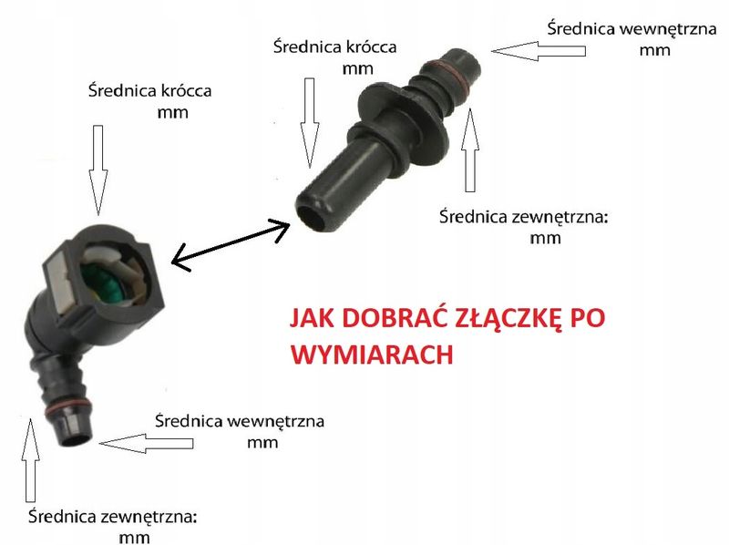 Łącznik przewodu paliwowego - ENGITECH ENT120044