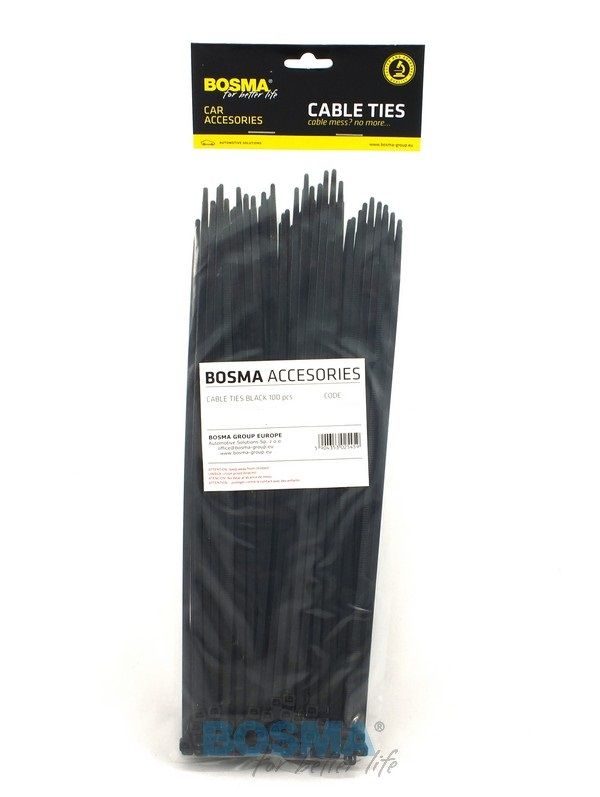 Opaska kabl.czarna 140 x 3,6 - BOSMA LED3851