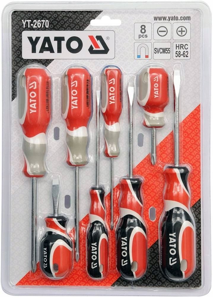 Zestaw Wkrętaków SVCM55 8 Szt. - YATO YATYT-2670