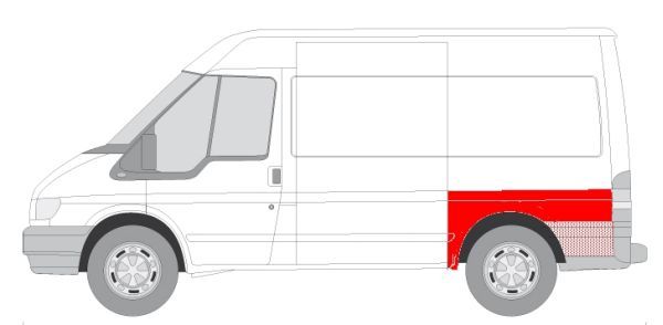 Błotnik tył - BLIC 6504-03-2509531K