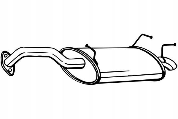 Tłumik układu wydechowego tył - BOSAL BOS145-109