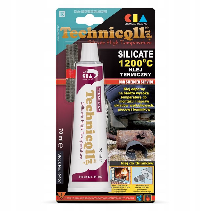 Klej wysokotemperaturowy 1200c 70ml - TECHNICQLL TCHR-457