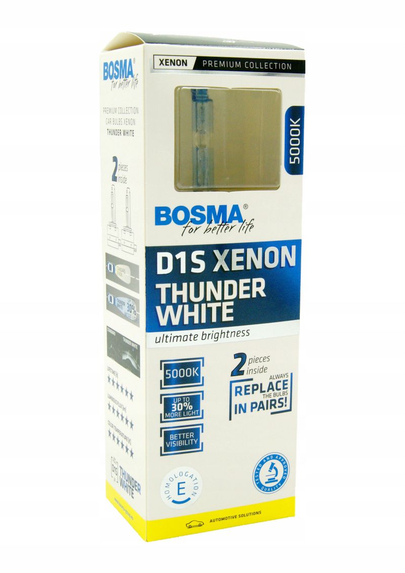 Dwupak xenon d1s pk32d-2 5000k thunder - BOSMA LED7190