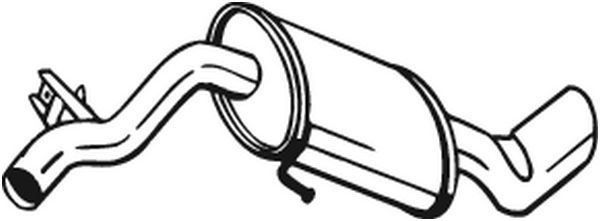 Tłumik układu wydechowego tył - BOSAL BOS247-037