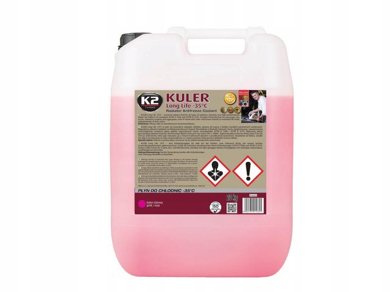Płyn do chłodnic kuler 23kg -35c rozowy - K2 MELLE MELW406R