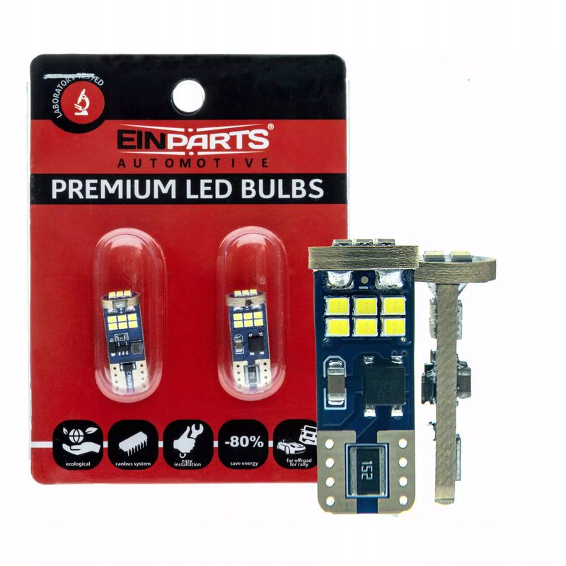Zarowka led w5w 18smd canbus 6000k EPL323