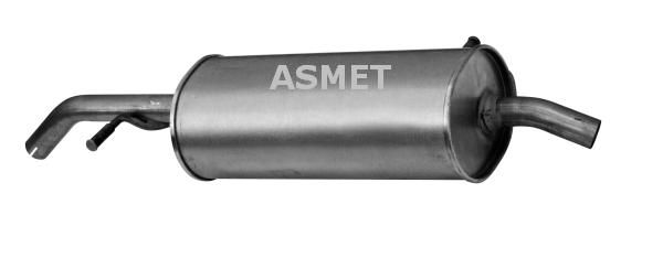 Tłumik układu wydechowego tył - ASMET ASM09.085