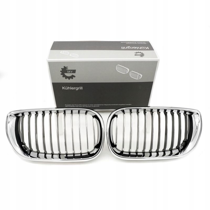 Grill bmw pojedyncza listwa, chrom, bmw 3 e46 facelift - SKV 66SKV078