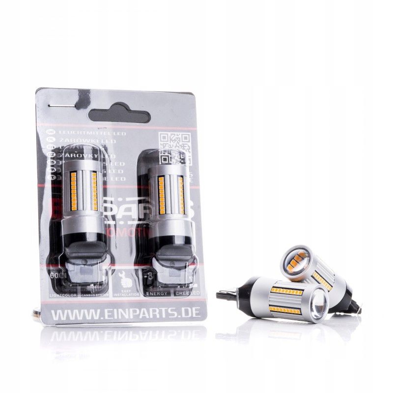 Zarowka 12v w21w 7440 66smd 2016 amber c EPL260