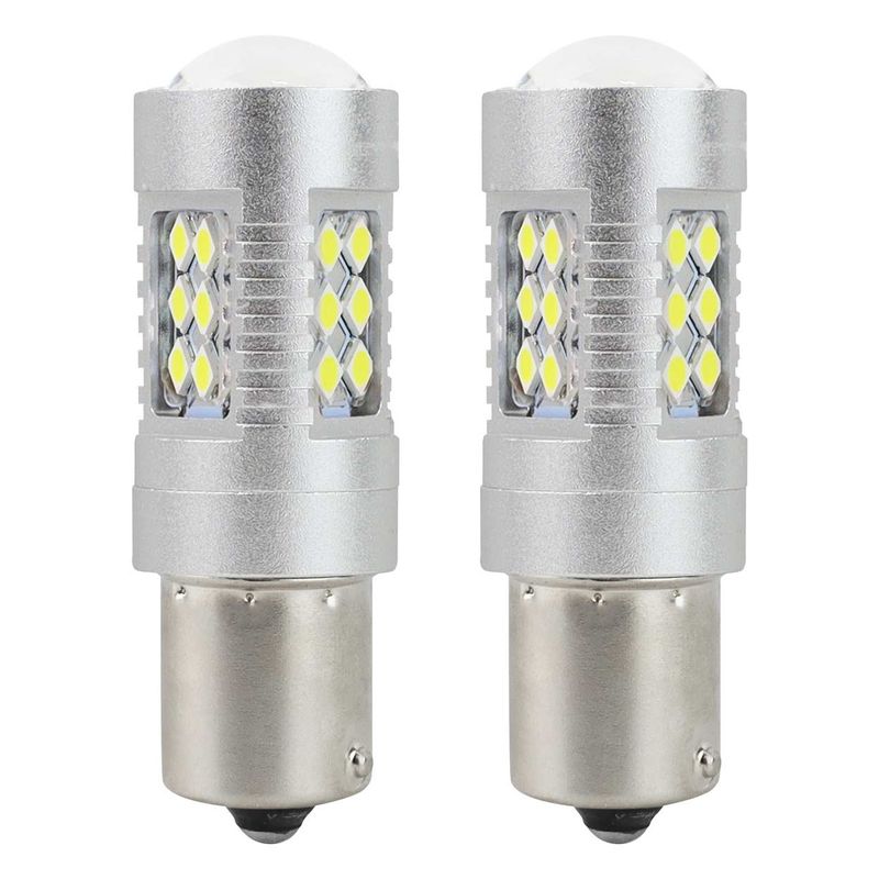 Żarówki LED CANBUS 3030 24SMD BA15S P21W White 12V 24V - AMIO AMI01445