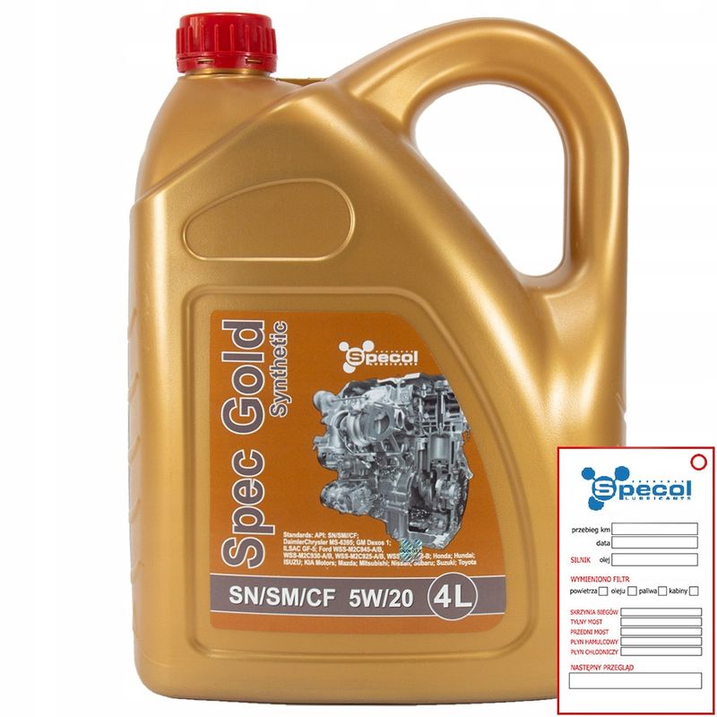 Olej specol 5w-20 spec gold sn/sm 4l OLESPE101852