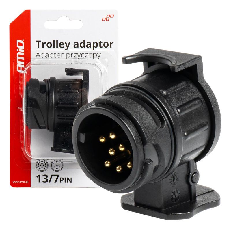 Przejściówka adapter redukcja gniazda 13/7 - AMIO AMI03210