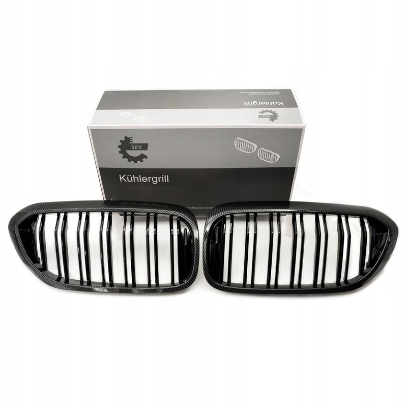 Grill bmw podwójna listwa, kolor carbon, bmw 5 g30 - SKV ESEN 66SKV197