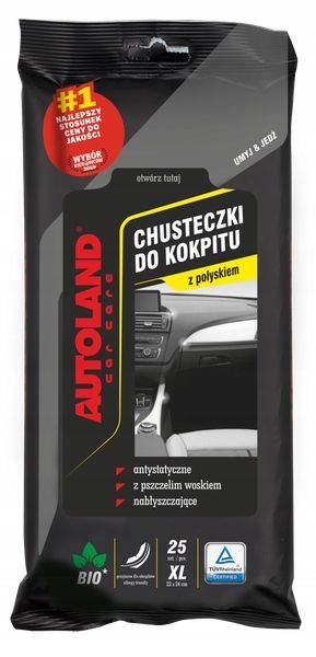Chusteczki do kokpitu Polysk 25 szt. - AUTOLAND AUT138230199
