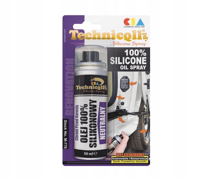 Olej silikonowy 100% 50ml - TECHNICQLL TCHM-778
