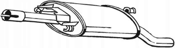 Tłumik układu wydechowego tył - BOSAL BOS279-653