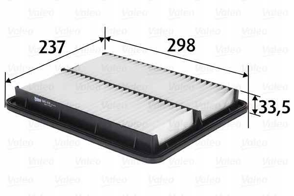 Filtr powietrza panelowy - VALEO 585478