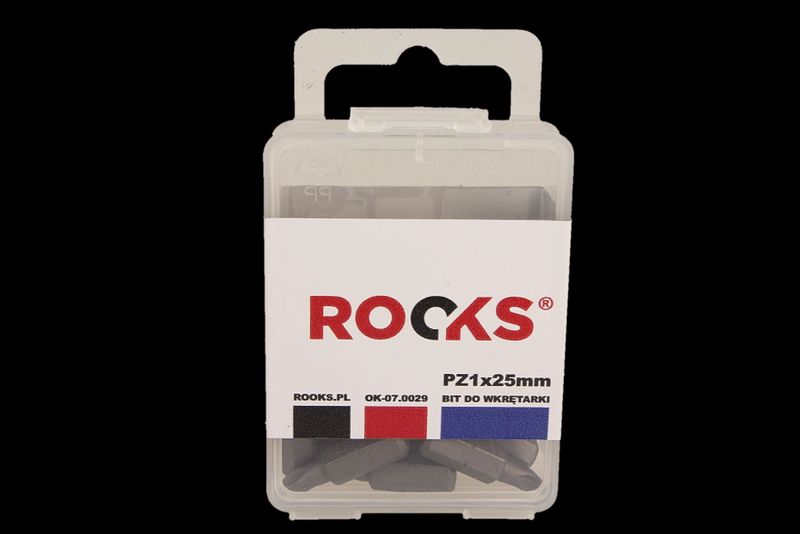 Bit do wkrętarki 1/4x 25 mm x pz1, udarowy cvmo-s, kpl … - Rooks OK-07.0029