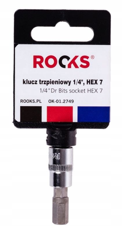 Klucz trzpieniowy 1/4, hex 7 - Rooks OK-01.2749