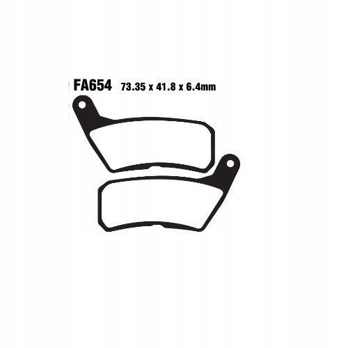 Klocki hamulcowe. moto. - EBC Brakes FA654