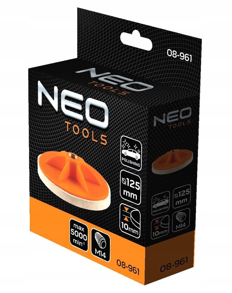 Filc polerski 125 x 10mm m14 - NEO TPX08-961