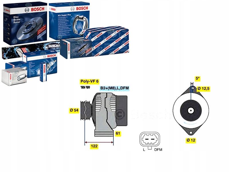 Alternator - BOSCH 0 986 080 370