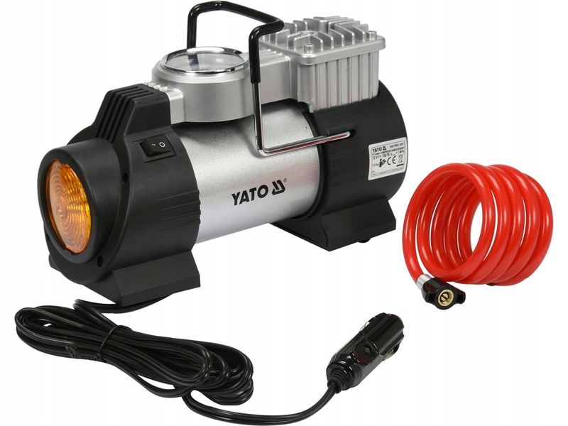 Kompresor Samochodowy z Lampą LED 180W - YATO YATYT-73460
