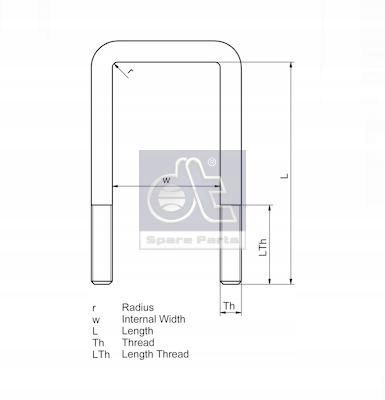 Strzemię resoru - DT SPARE PARTS 7.11033