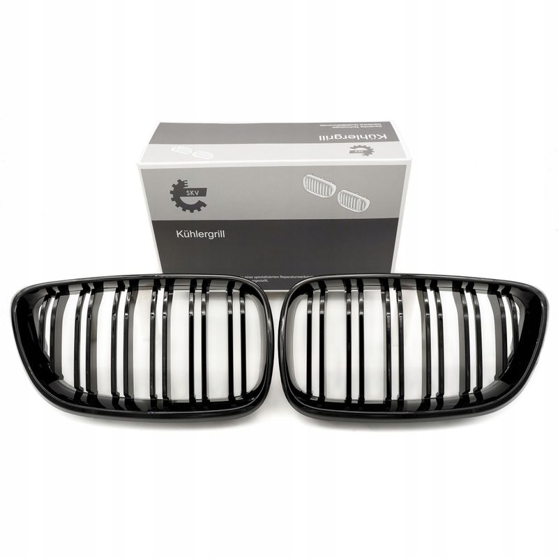 Grill bmw podwójna listwa, czarny połysk, bmw 2 f22 - SKV ESEN 66SKV032