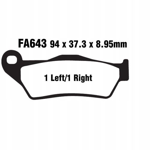 Klocki hamulcowe. moto. - EBC Brakes FA643V