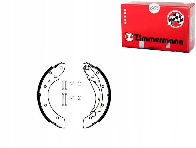Szczęki hamulcowe - ZIMMERMANN 10990.102.0