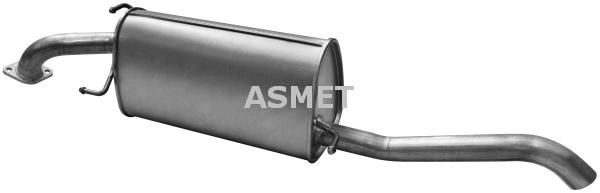 Tłumik układu wydechowego tył - ASMET ASM31.003