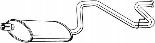 Tłumik układu wydechowego tył - BOSAL BOS281-869
