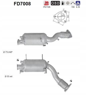 Filtr cząstek stałych dpf euro 4 - AS FD7008
