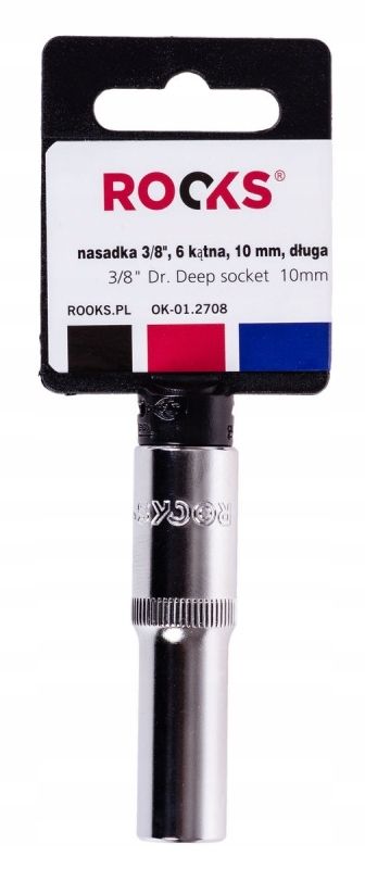 Nasadka 3/8 10 mm 6-kątna długa - Rooks OK-01.2708